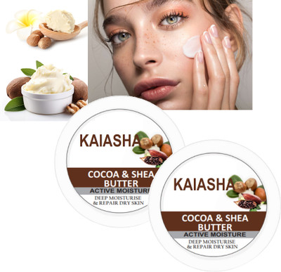 KAIASHA Cocoa Butter Body Care Moisturizer - Pack of 2(400 g)
