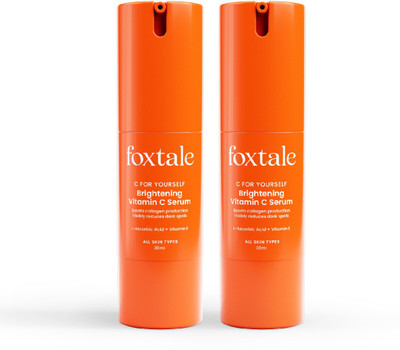 Foxtale (Pack of 2) Vitamin C Face Serum with L-Ascorbic Acid & Vitamin E - 30ml(60 ml)