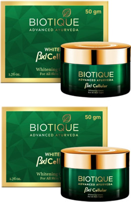 BIOTIQUE BXL Cellular Whitening Cream - 50g (Pack of 2)(100 g)
