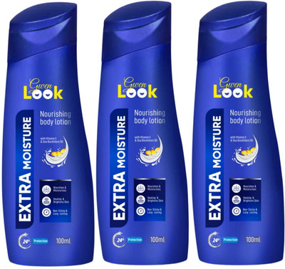 Gwenlook Extra Moisture Nourishing Body Lotion pack of 3(300 ml)
