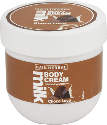 Rain HERBAL Choco Loco Body Cream |Shea Butter Moisturizer with Cocoa Butter|Non-Greasy(200 g)