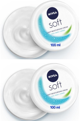 NIVEA Soft Light Moisturizing Cream - 100ml (Pack of 2)(200 ml)