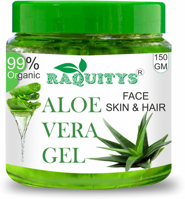 RAQUITYS Pure Aloevera Gel for Moisturize Skin & Younger Looking (150gm)(150 g)