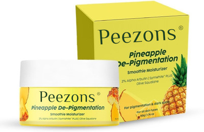Peezons Pineapple Smoothie Moisturizer For Hyperpigmentation & Dark Spot Removal(50 g)
