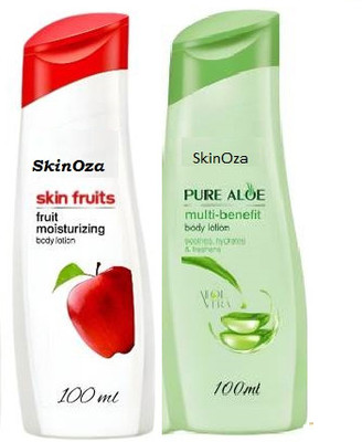 SkinOza Pure Aloe Multi Benefits with Apple Fruit moisturizing Body Lotion cream(200 ml)