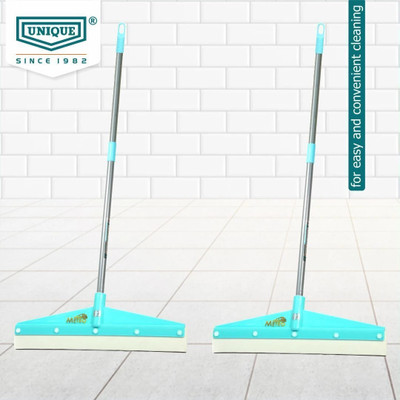 UNIQUE Premium Metro floor wiper for home cleaning (16x42 in) metal rod|EVA blade (2) Floor Wiper(Multicolor 1 m)