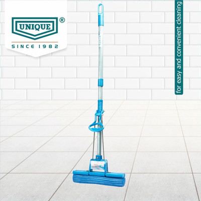UNIQUE PVA sponge mop stick Telescopic Handle standing home floor cleaning mop/pochha Sponge Mop(Blue 1.22 m)