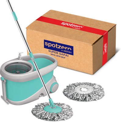 Spotzero by Milton Wave Spin Mop Mop Set(Green)