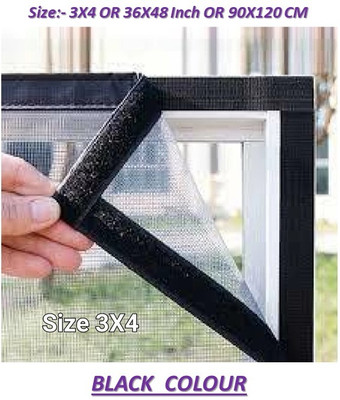 BLEMY HDPE - High Density Poly Ethylene Adults Mosquito Net(3X4 BLACK)