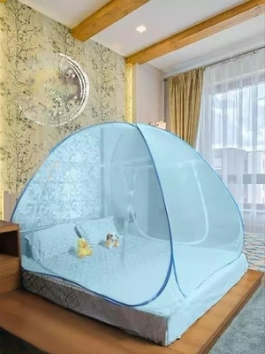 SIFRA Polyester Adults Washable Blue_MS_121 Mosquito Net(Blue, Tent)