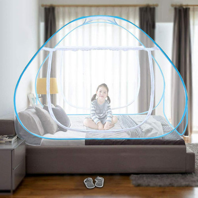 SIFRA Polyester Adults Washable Premium Blue_MS_348 Mosquito Net(ROYAL BLUE, Tent)