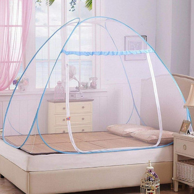 SIFRA Polyester Adults Washable Blue_MS_121 Mosquito Net(Blue, Tent)