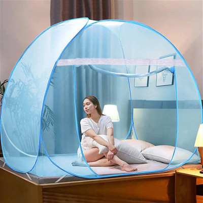 SIFRA Polyester Adults Washable Blue_MS_121 Mosquito Net(Blue, Tent)
