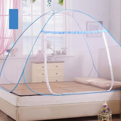 SIFRA Polyester Adults Washable Blue_MS_121 Mosquito Net(Blue, Tent)