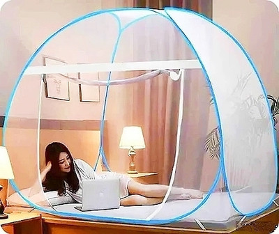 SIFRA Polyester Adults Washable Blue_MS_292 Mosquito Net(Blue, Tent)