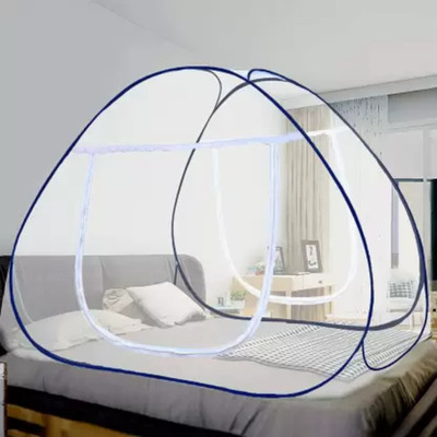 SIFRA Polyester Adults Washable Blue_MS_121 Mosquito Net(Blue, Tent)