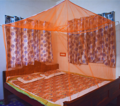 Mehon Craft HDPE - High Density Poly Ethylene Adults Washable MP MOS NEW TENTMONOORANGE Mosquito Net(Orange, Tent)