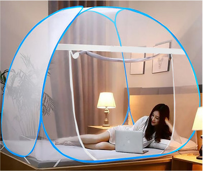 SIFRA Polyester Adults Washable Blue_MS_121 Mosquito Net(Blue, Tent)