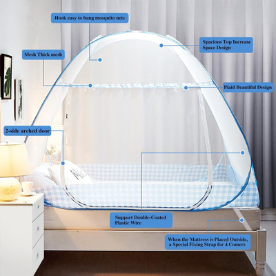 BELSODINE Polyester Adults Washable BELSODINEA002Mosquito H390 Mosquito Net(White, Tent)
