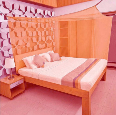 Mehon Craft Polyester Adults Washable MP MOS NEW TENTmonoorange6*6.5 Mosquito Net(Orange, Tent)