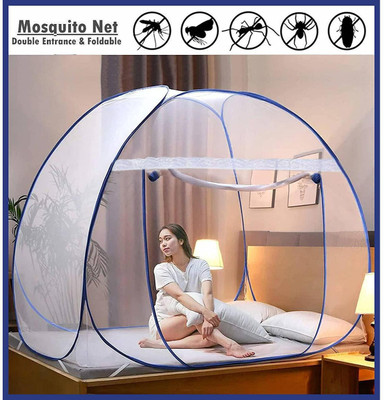 SIFRA Polyester Adults Washable Blue_MS_121 Mosquito Net(Blue, Tent)