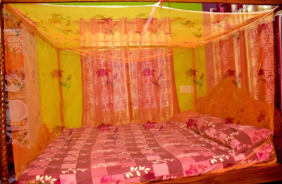 Mehon Craft Polyester Adults Washable MP MOS NEW TENTR222ORANGE6*7 Mosquito Net(Soft Orange, Tent)