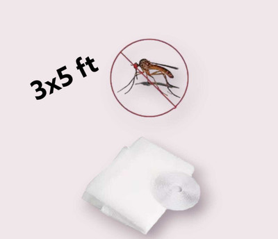 ZIMBLE Cotton Adults Mosquito Net(White)