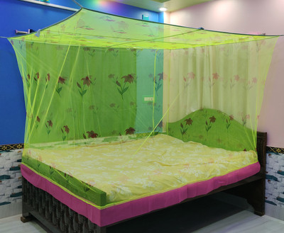 Mehon Craft HDPE - High Density Poly Ethylene Adults Washable MP MOS NEW TENT222fabriicgreen6*7 Mosquito Net(Light Green, Tent)