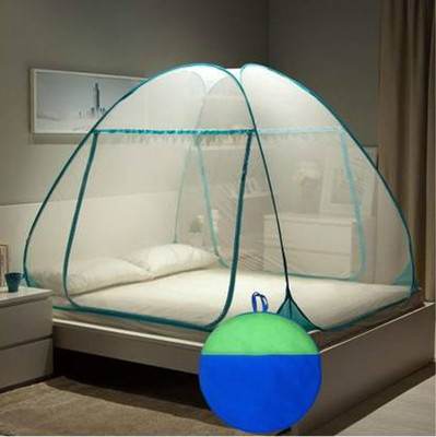 SIFRA Polyester Adults Washable Premium Blue_MS_308 Mosquito Net(Navy Blue, Tent)