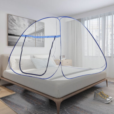SIFRA Polyester Adults Washable Blue_MS_121 Mosquito Net(Blue, Tent)