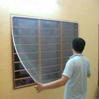 lkg enterprises Polyester Adults Washable LKG 4*5 WHITE WIN NET Mosquito Net(White, Frame Hung)