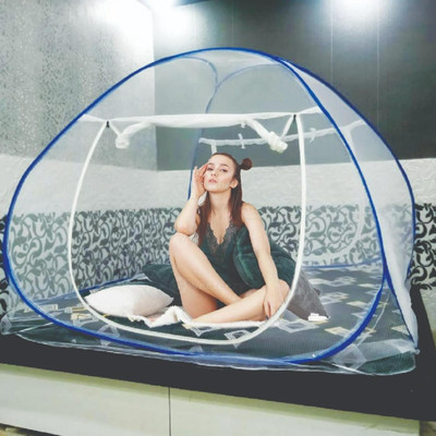 SIFRA Polyester Adults Washable Blue_MS_121 Mosquito Net(Blue, Tent)