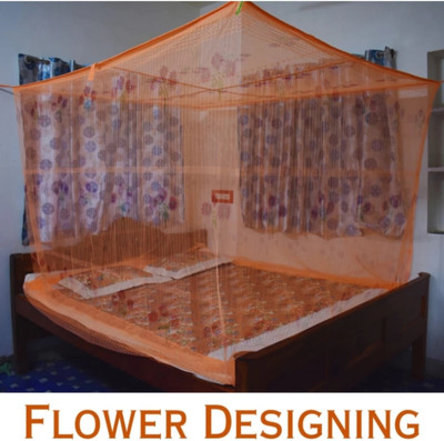 Mehon Craft Polyester Adults Washable MP MOS NEW TENTNew Mehontextile_121 Mosquito Net(Orange, Tent)