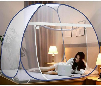 SIFRA Polyester Adults Washable Blue_MS_121 Mosquito Net(Blue, Tent)
