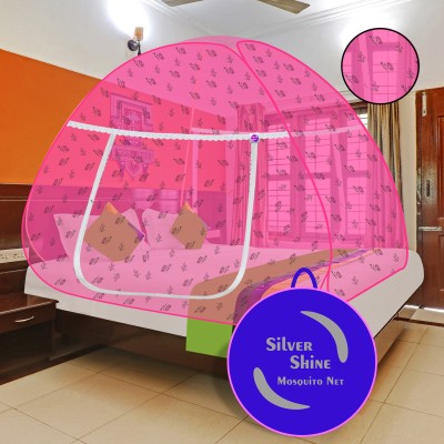 Maharani Polyester Adults Washable SmartBuy Double Bed Portable also Suitable FOR Double bed size Bed Mosquito Net(Multicolor, Tent)
