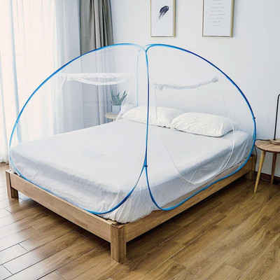 SIFRA Polyester Adults Washable Blue_MS_121 Mosquito Net(Blue, Tent)