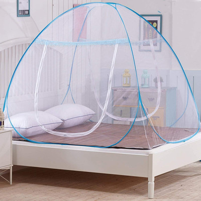 SIFRA Polyester Adults Washable Blue_MS_121 Mosquito Net(Blue, Tent)