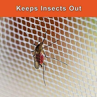 ASTITVA Fibre Adults Washable Window Mosquito Net Stitched with Nylon Closure, Fibreglass ( 4 x 6 ) Mosquito Net(White, Frame Hung)