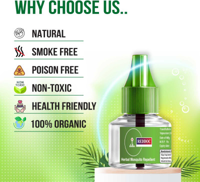 reddoc Green Mosquito Repellent Vapouriser Refill Mosquito Vaporiser Refill(14 x 45 ml)