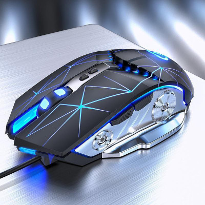 FKU G3 Pro Gaming Mouse, Wired USB 2.0 Optical 3200 DPI LED Backlight 6 Button Wired Optical  Gaming Mouse(USB 2.0, BLACK METALIC)