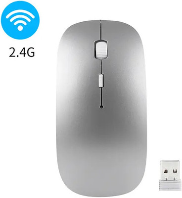 Dezful LX-M108 Wireless Ambidextrous Optical Mouse  with Bluetooth(USB 2.0, Silver)