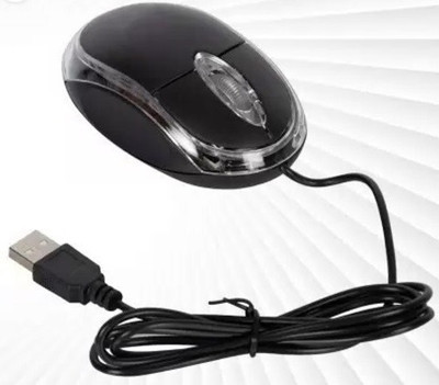 BSVR Stylish USB Wired Gaming Mouse With Lights for Computer _030 Wired Ambidextrous Optical  Gaming Mouse(USB 2.0, Black)