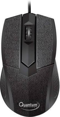 QUANTUM QHM224D Wired Optical Mouse (USB 2.0, Black) Wired Optical  Gaming Mouse(USB 2.0, Black)