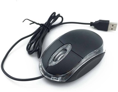 SOJUBA 3D Optical Mouse for Laptop, Computer & Desktop Wired mouse (Black) Wired Optical  Gaming Mouse(USB 2.0, Black)