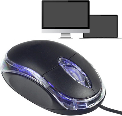 NKL Stylish USB Wired Gaming Mouse With Lights for Computer _110 Wired Ambidextrous Optical  Gaming Mouse(USB 2.0, Black)
