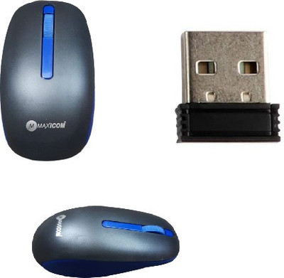 Akshita M287 Wireless Mouse for Laptops, Desktops 2.4Ghz Portable Slim Optical Mouse Wireless Ambidextrous Optical Mouse(2.4GHz Wireless, USB 2.0, Black)