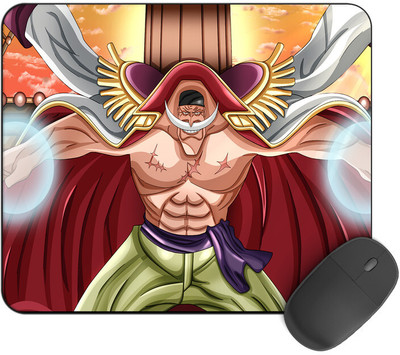 Kirmada Gaming Mouse Pad - White Beard -2 (One Piece) Smooth Surface Mousepad(Multicolor)
