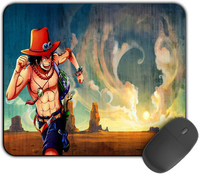 Kirmada Gaming Mouse Pad -Ace Running (One Piece) Smooth Surface Mousepad(Multicolor)