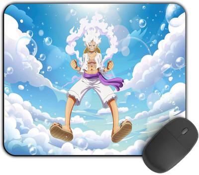 Kirmada Gaming Mouse Pad - Luffy In Air (One Piece) Smooth Surface Non Slip Base Mousepad(Multicolor)