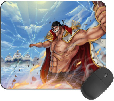 Kirmada Gaming Mouse Pad - White Beard -3 (One Piece) Smooth Surface Mousepad(Multicolor)